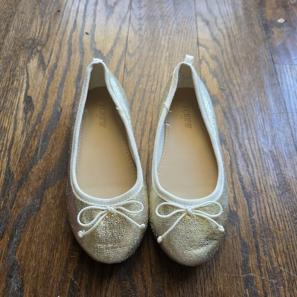 J. Crew Factory Gold Kids Dress Shoes